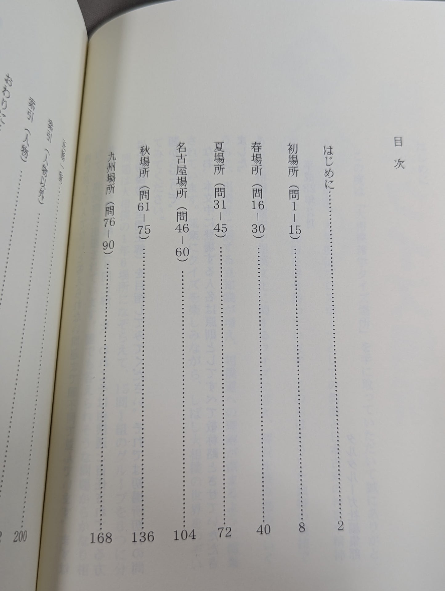 大相撲雑学クイズ場所