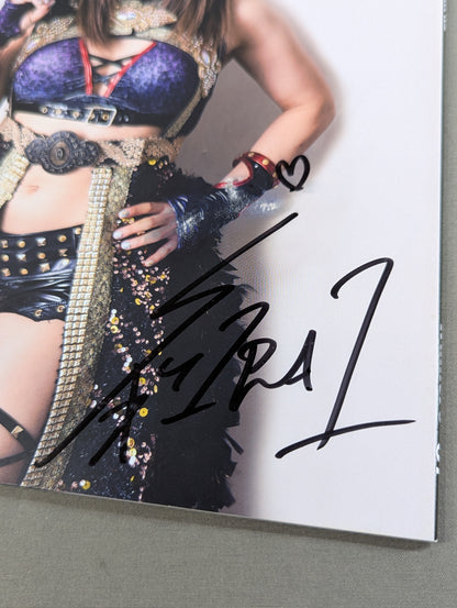 [Io Shirai (Iyo Sky)  hand signed autograph 】FOTOLIBRE de Mascara Numero.67