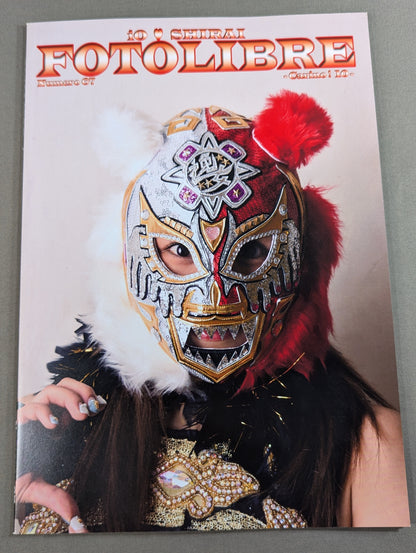 [Io Shirai (Iyo Sky)  hand signed autograph 】FOTOLIBRE de Mascara Numero.67