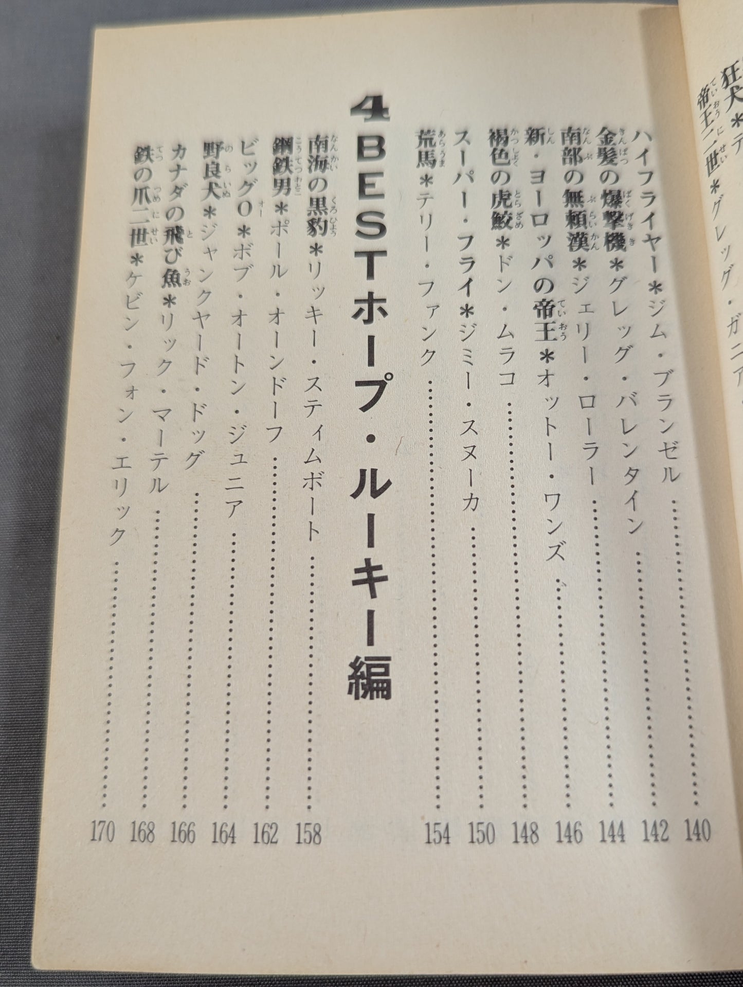 Bean Tanuki Book 178 Pro Wrestling BEST Hope 100 Burning Mat
