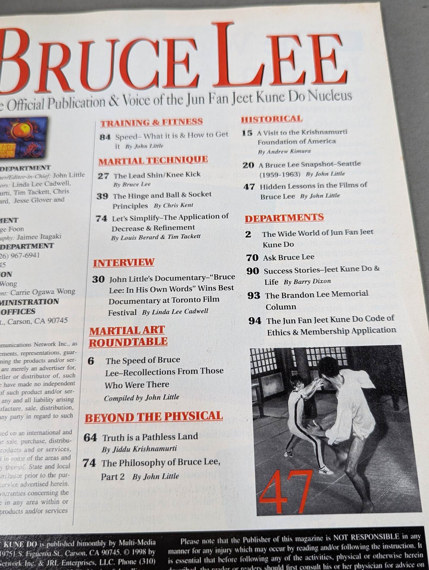 ブルース・リー 「Jun Fan JKD Nucleus」計15冊セット BRUCE LEE The Official Publication & Voice of the JunFan