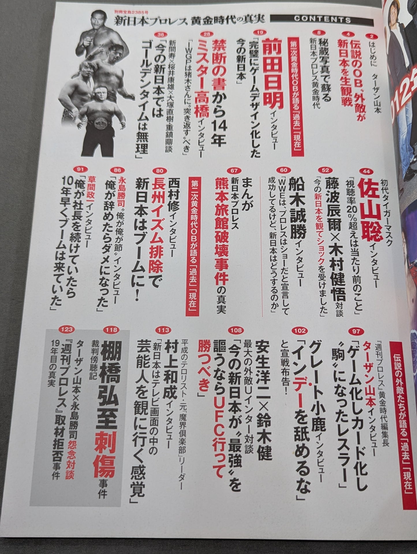 Separate volume Treasure Island 2385 The truth of the golden age of New Japan Pro Wrestling Legendary alumni are grateful! Past Present
