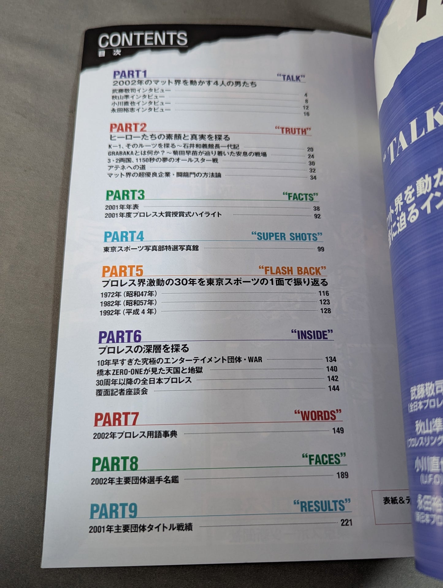 PRO-WRESTLING YEAR BOOK 2002 / 2002年プロレス年鑑