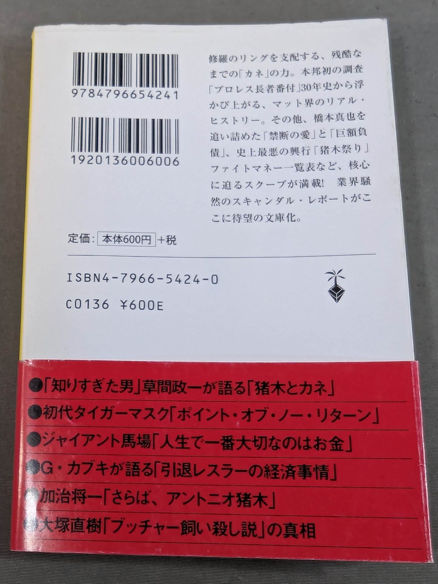 Pro Wrestling "Ring and Money" Behind the Scenes