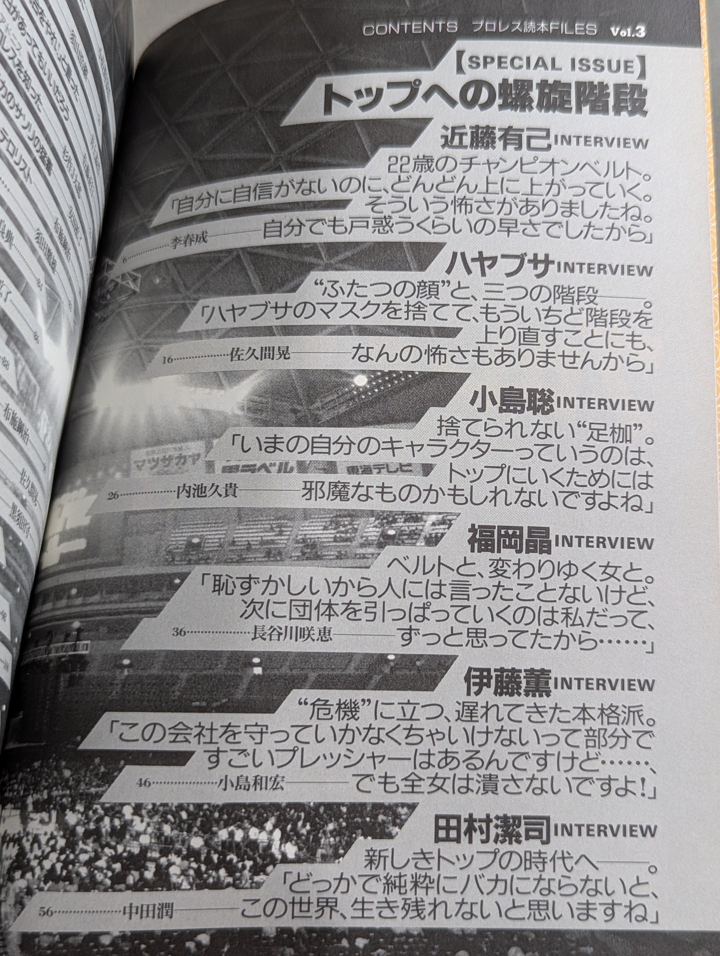 別冊宝島 特別編集 プロレス読本Files Vol.3