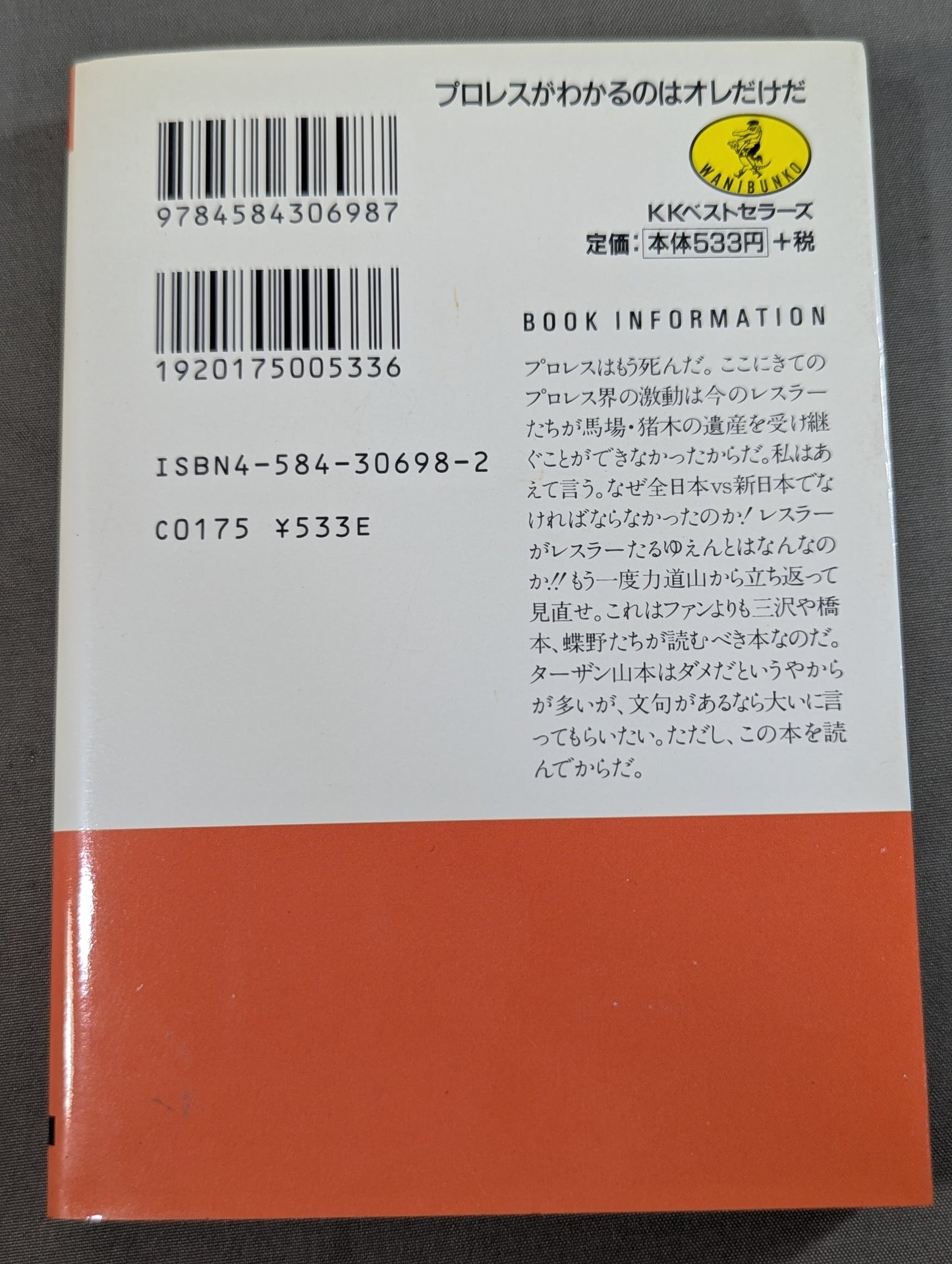 プロレスがわかるのはオレだけだ  レスラーたちの20世紀