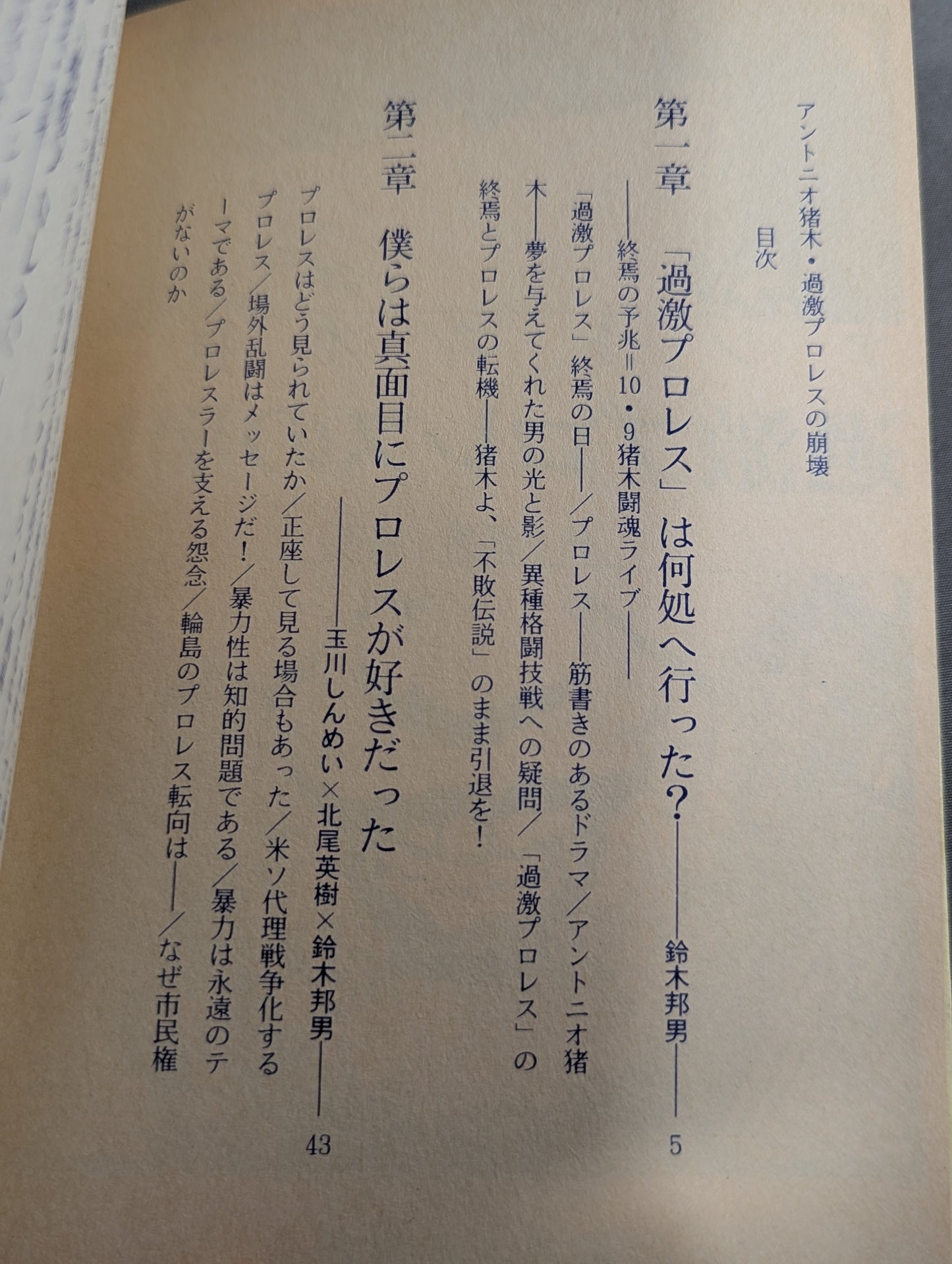 Antonio Inoki  Radical The collapse of Pro Wrestling