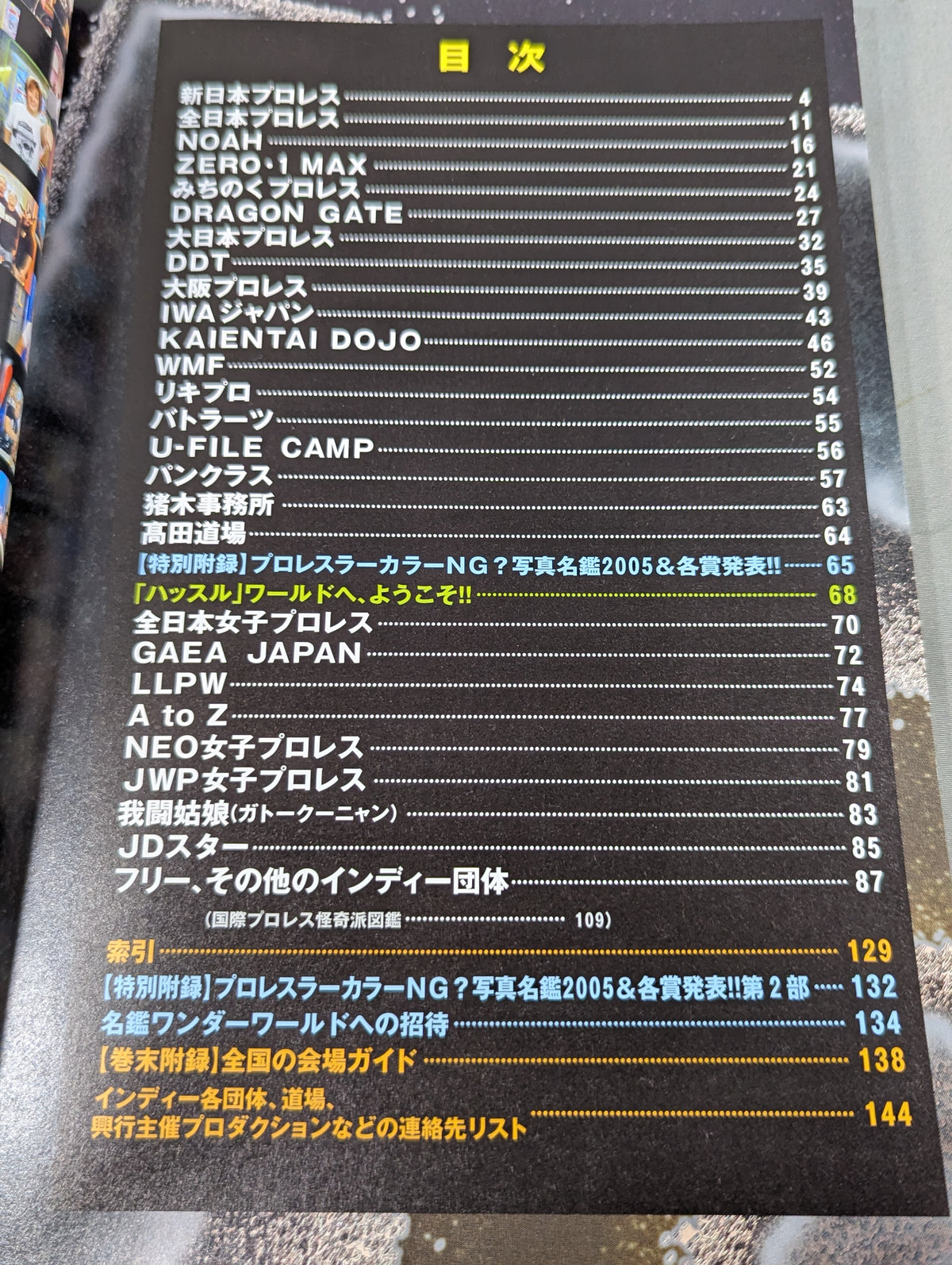 プロレスラー カラー写真名鑑2005 増補改訂版