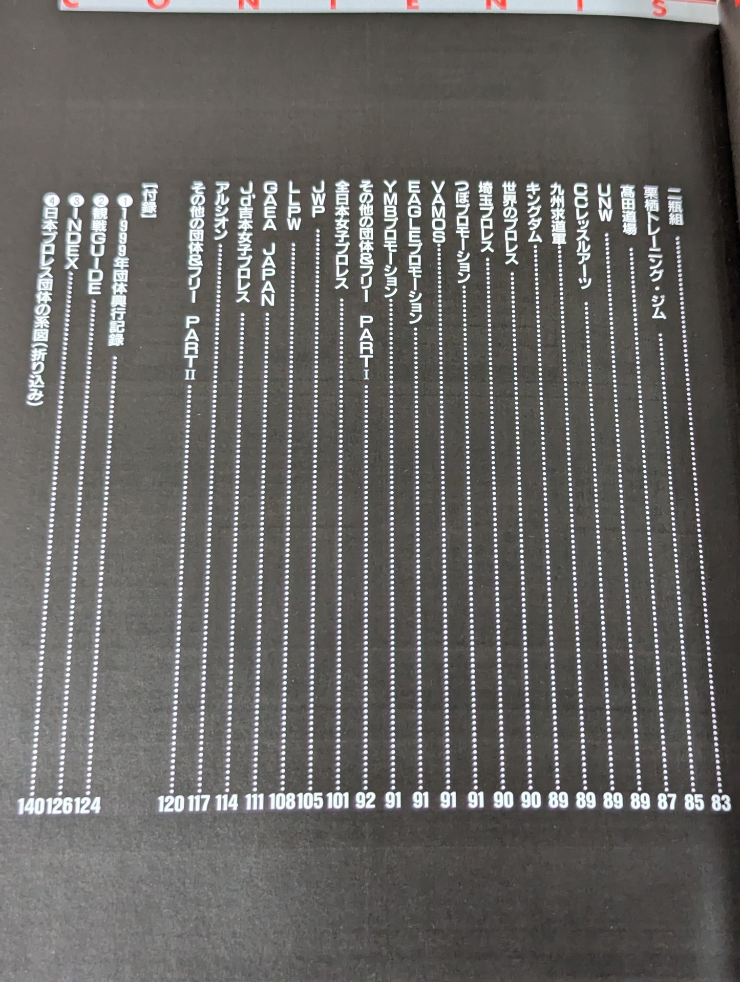 Pro Wrestler  Color Photo Directory 2000 [Mobile Version]
