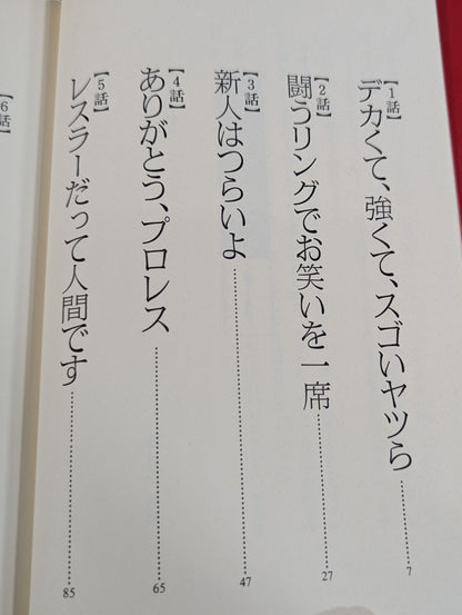 [Author hand signed autograph ] Naishonaisho 11 Pro wrestler's special story