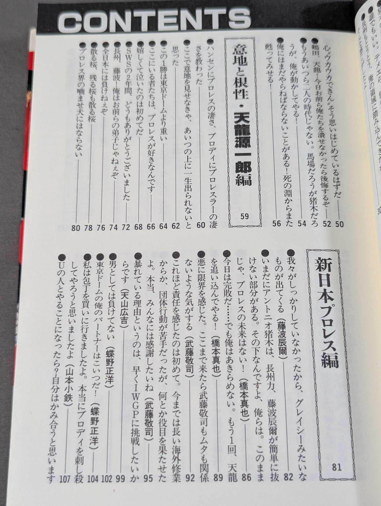 プロレスラー 激白大全集 リングの咆哮135