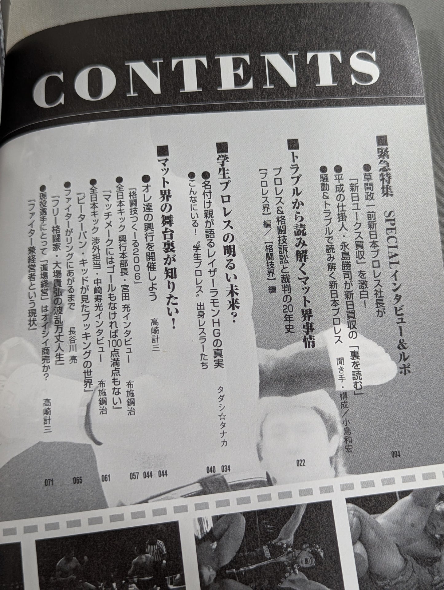 別冊宝島1248 マット界あの舞台裏が知りたい! 格闘技&プロレス