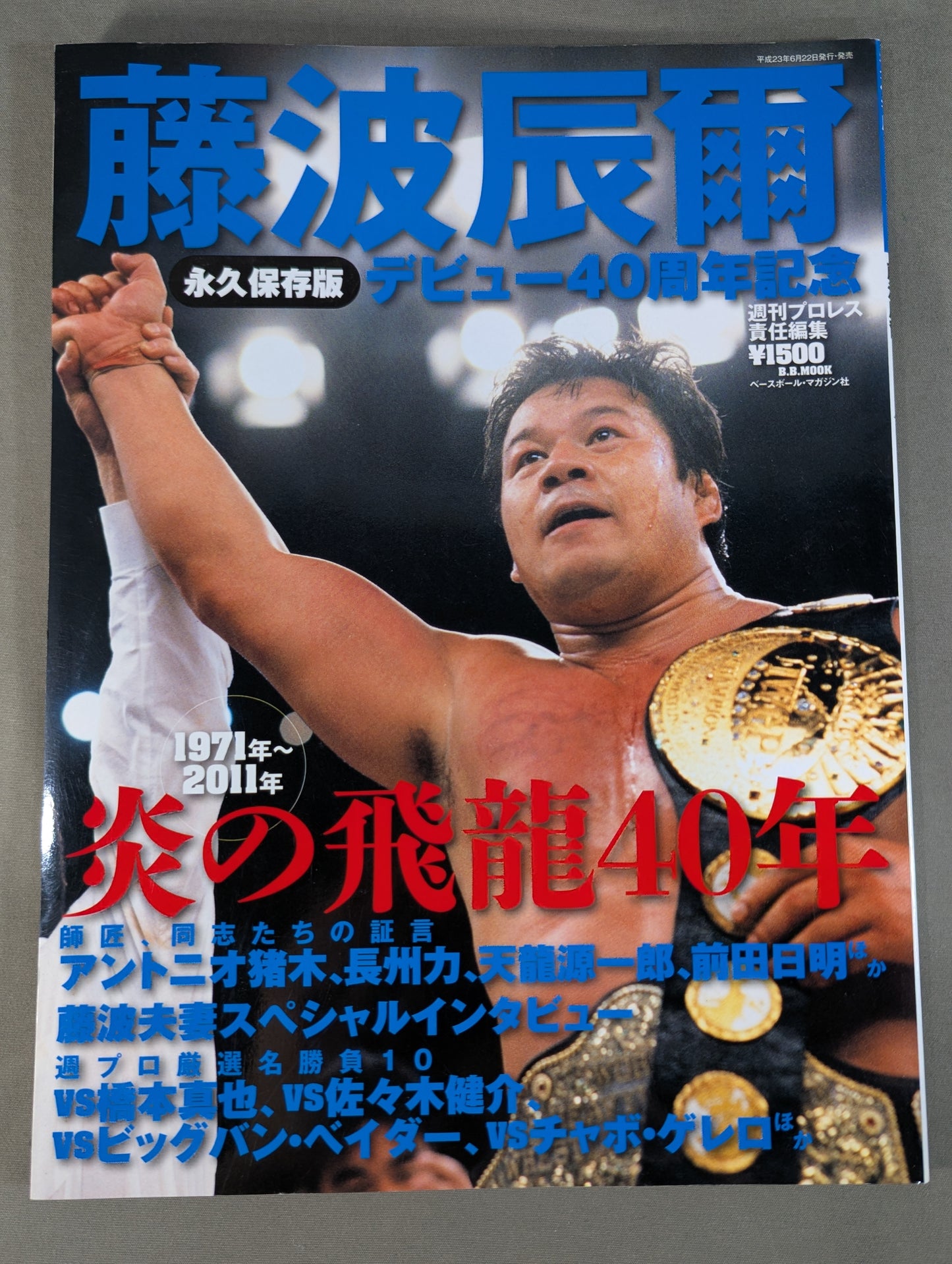 藤波辰爾 炎の飛龍40年 永久保存版 デビュー40周年記念