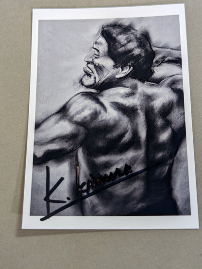 [Author: hand signed autograph &photo ] Enter] Martial artist Antonio Inoki  A man who has mastered the fighting arts