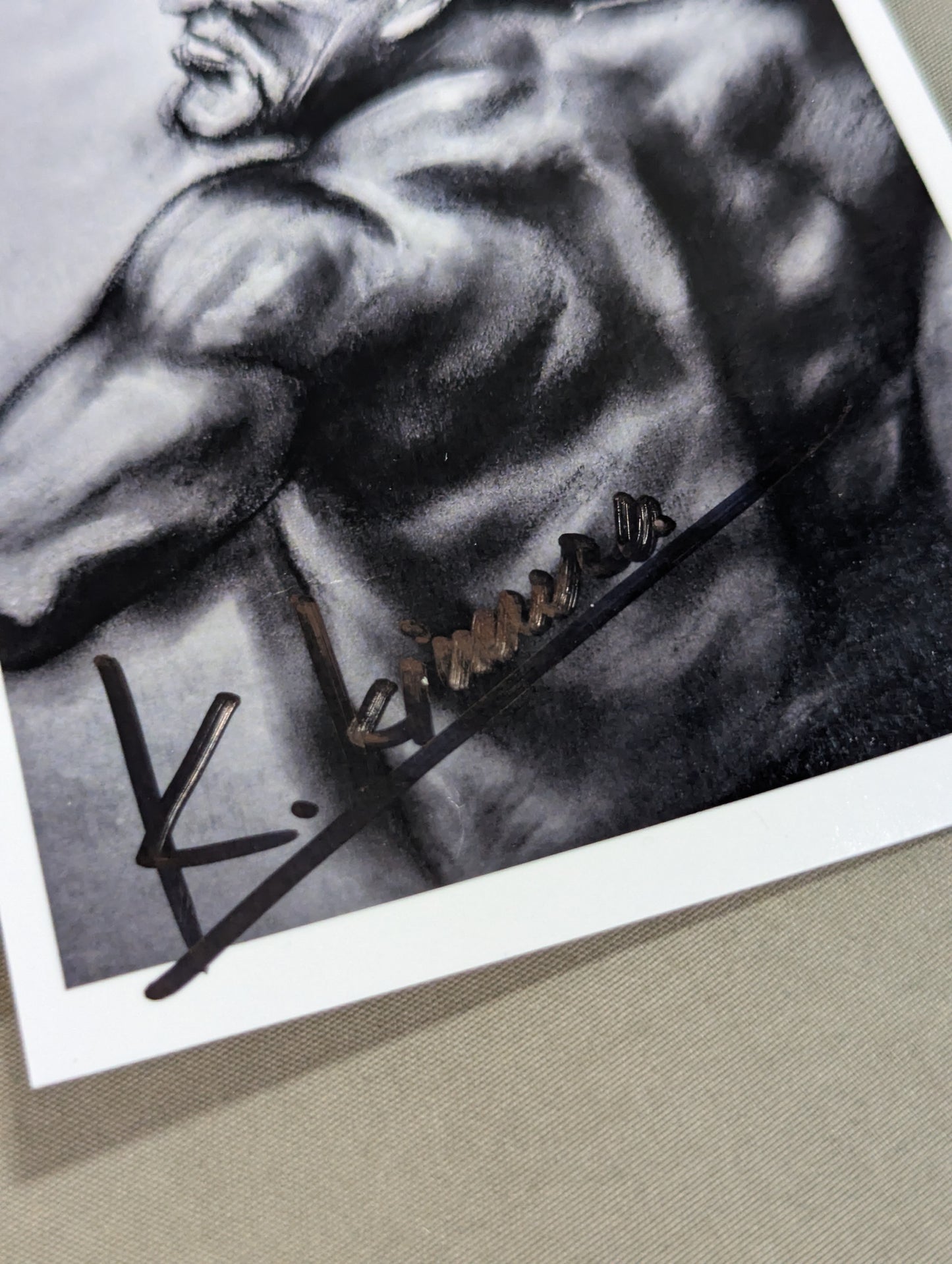 [Author: hand signed autograph &photo ] Enter] Martial artist Antonio Inoki  A man who has mastered the fighting arts