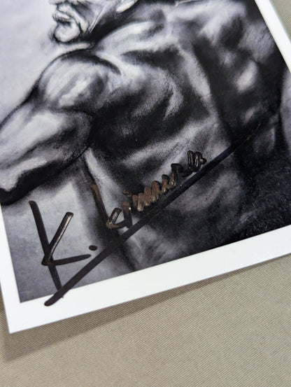 [Author: hand signed autograph &photo ] Enter] Martial artist Antonio Inoki  A man who has mastered the fighting arts