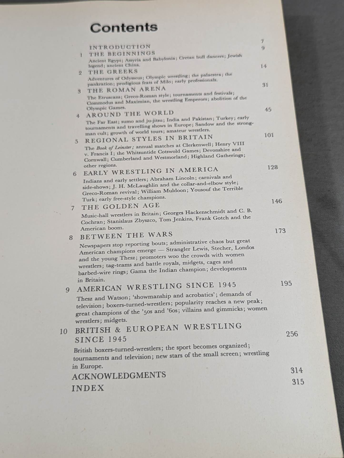 A PICTORIAL HISTORY OF WRESTLING