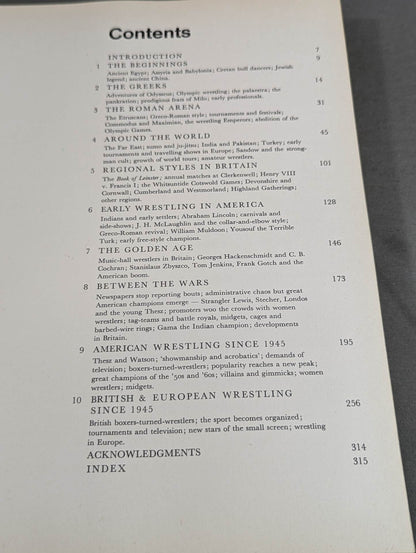 A PICTORIAL HISTORY OF WRESTLING