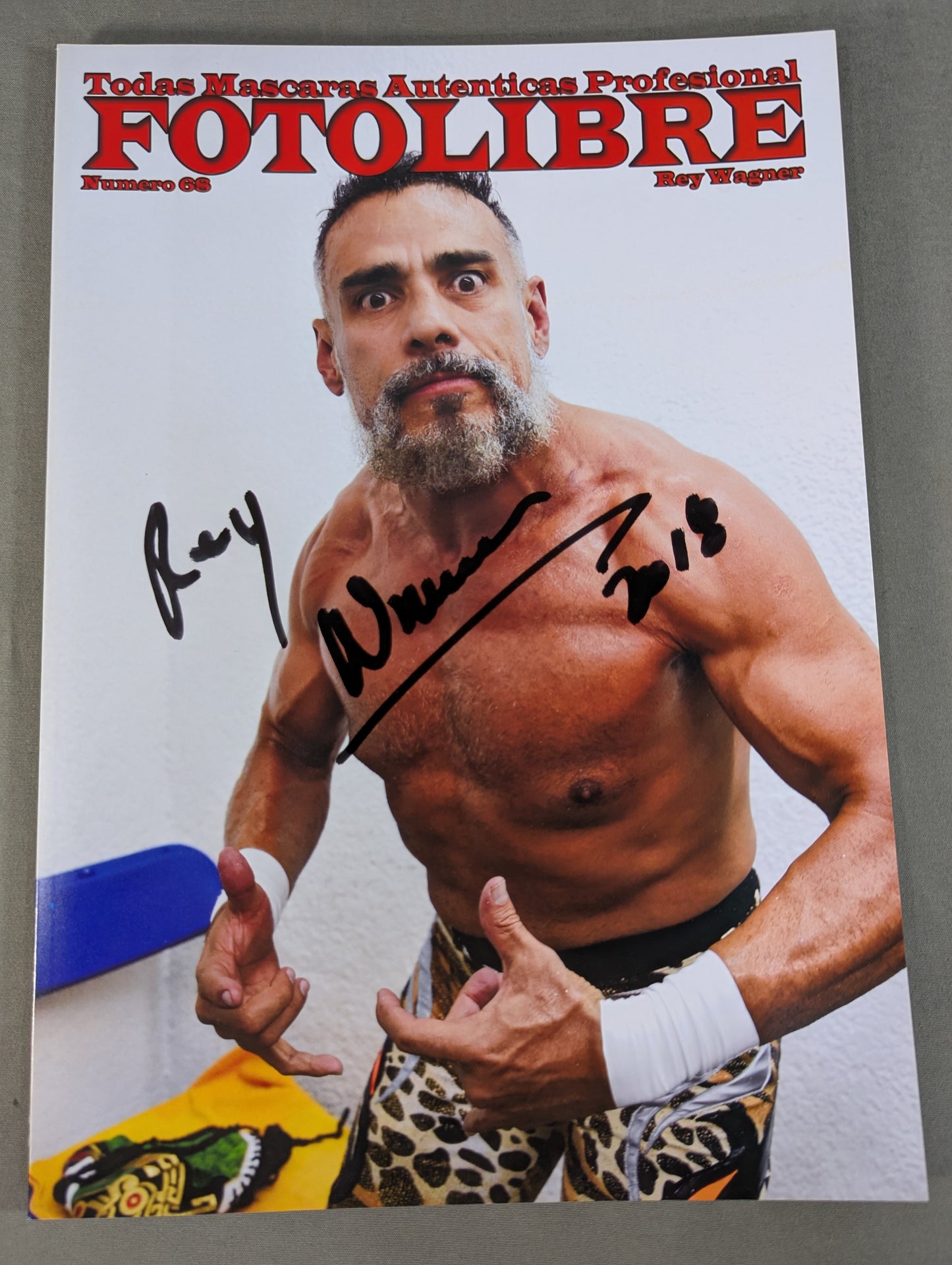 【レイ・ワグナーJr. 直筆サイン入り】FOTOLIBRE de Mascara Numero.68