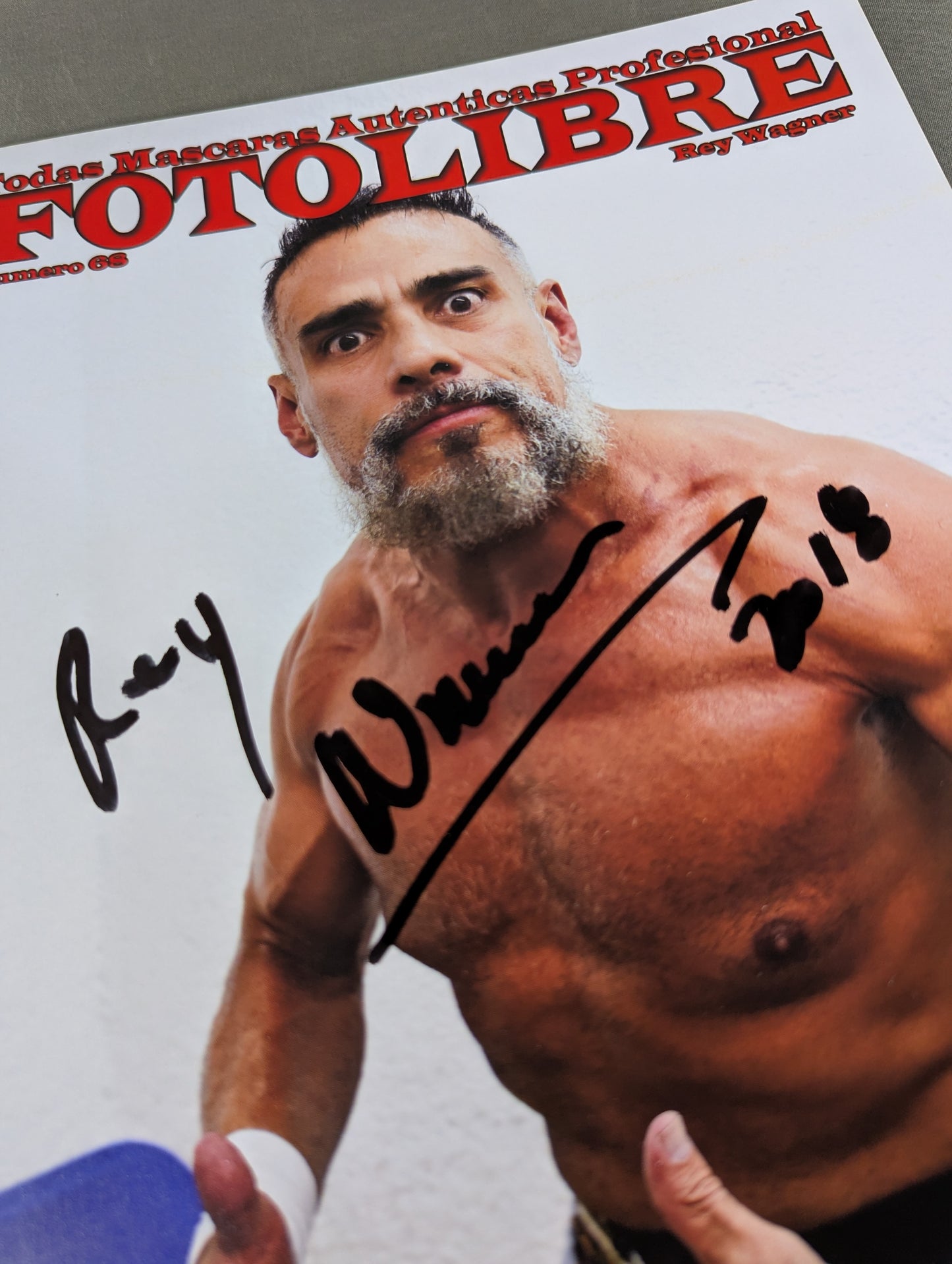 【レイ・ワグナーJr. 直筆サイン入り】FOTOLIBRE de Mascara Numero.68