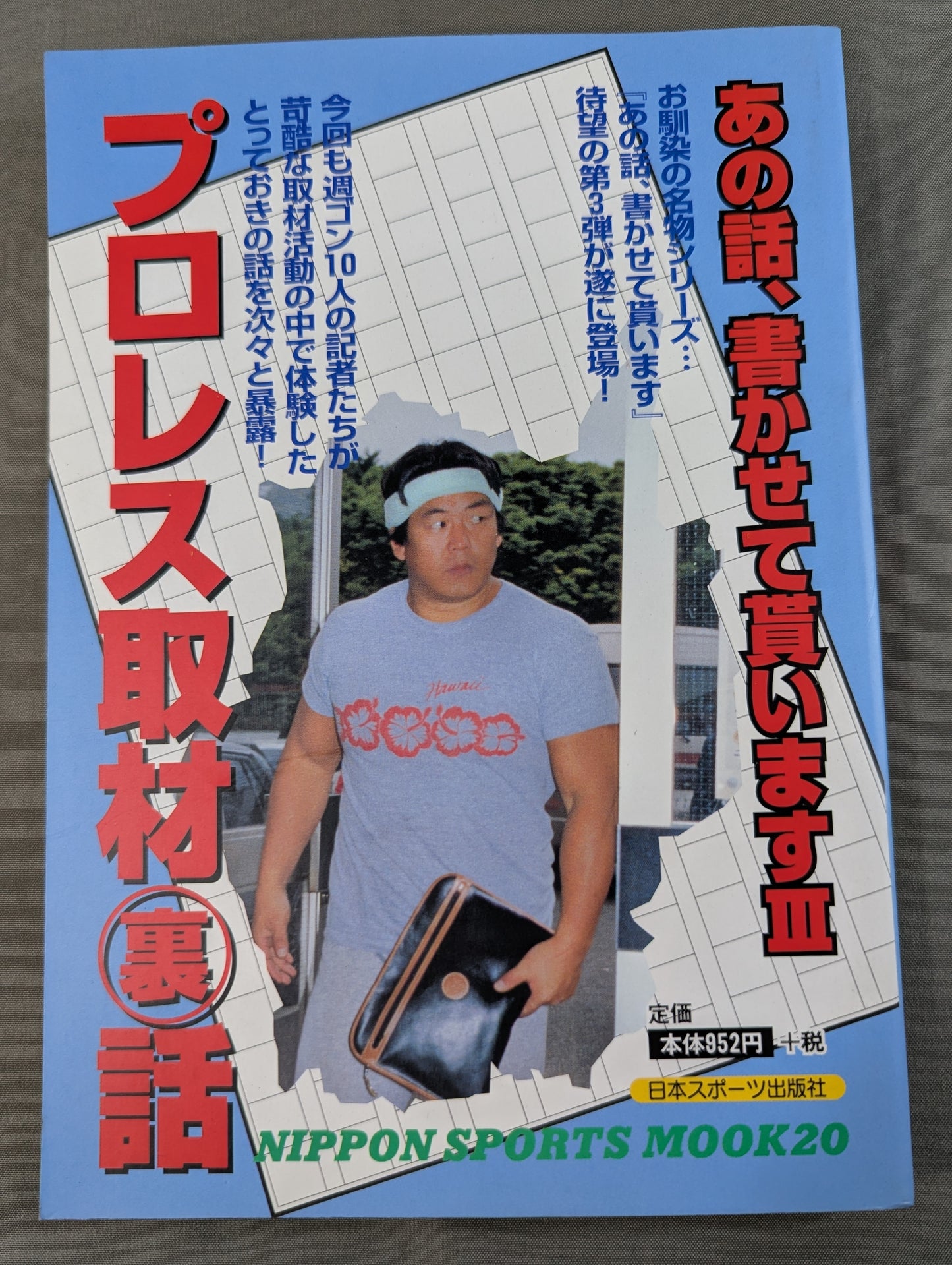 I'll write that story III. Pro Wrestling  Interview Behind the Scenes
