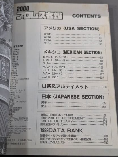 2000 Gong Pro Wrestling  Directory