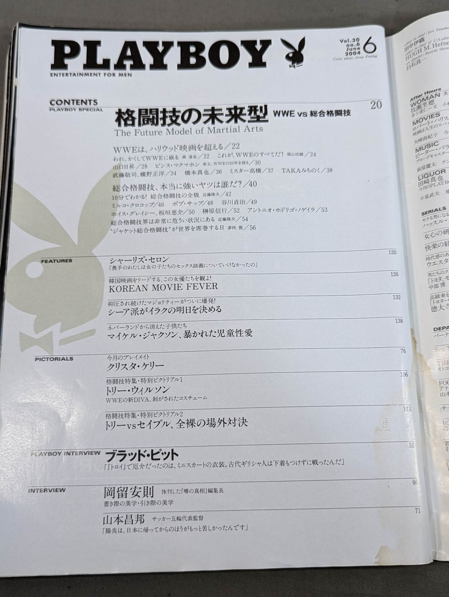 PLAYBOY No.352★トリー・ウィルソンとセイブル､裸の場外乱闘★