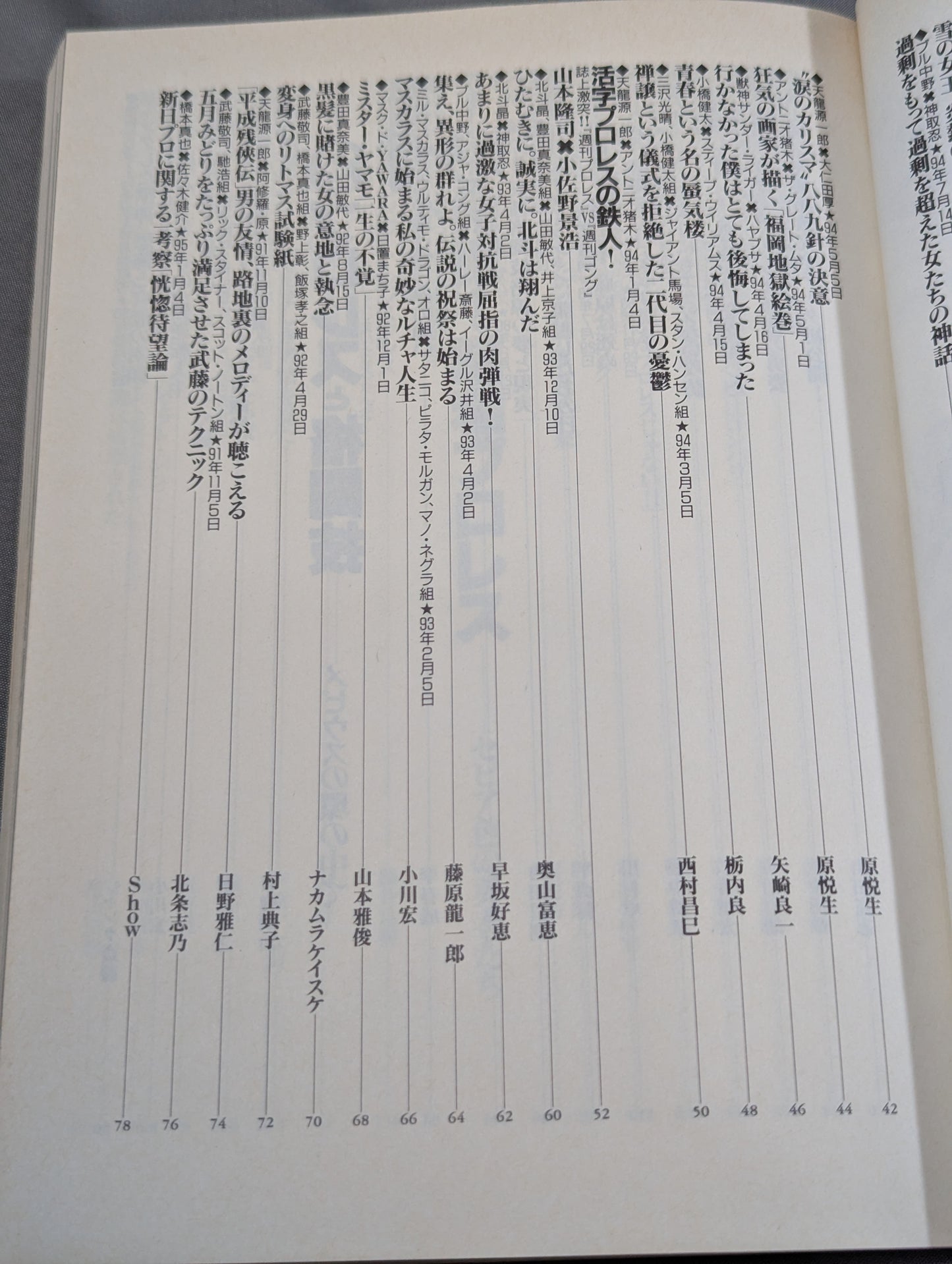 Bessatsu Treasure Island 222 Heisei Pro Wrestling  Famous Game! 100 Miracle Masterpieces
