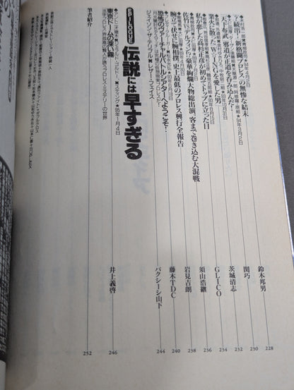 Bessatsu Treasure Island 222 Heisei Pro Wrestling  Famous Game! 100 Miracle Masterpieces