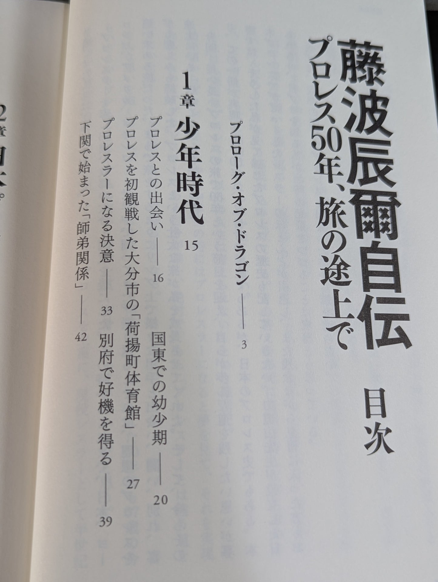 Tatsumi Fujinami  Autobiography ROAD of the DRAGON 50 years of Pro Wrestling, on the road