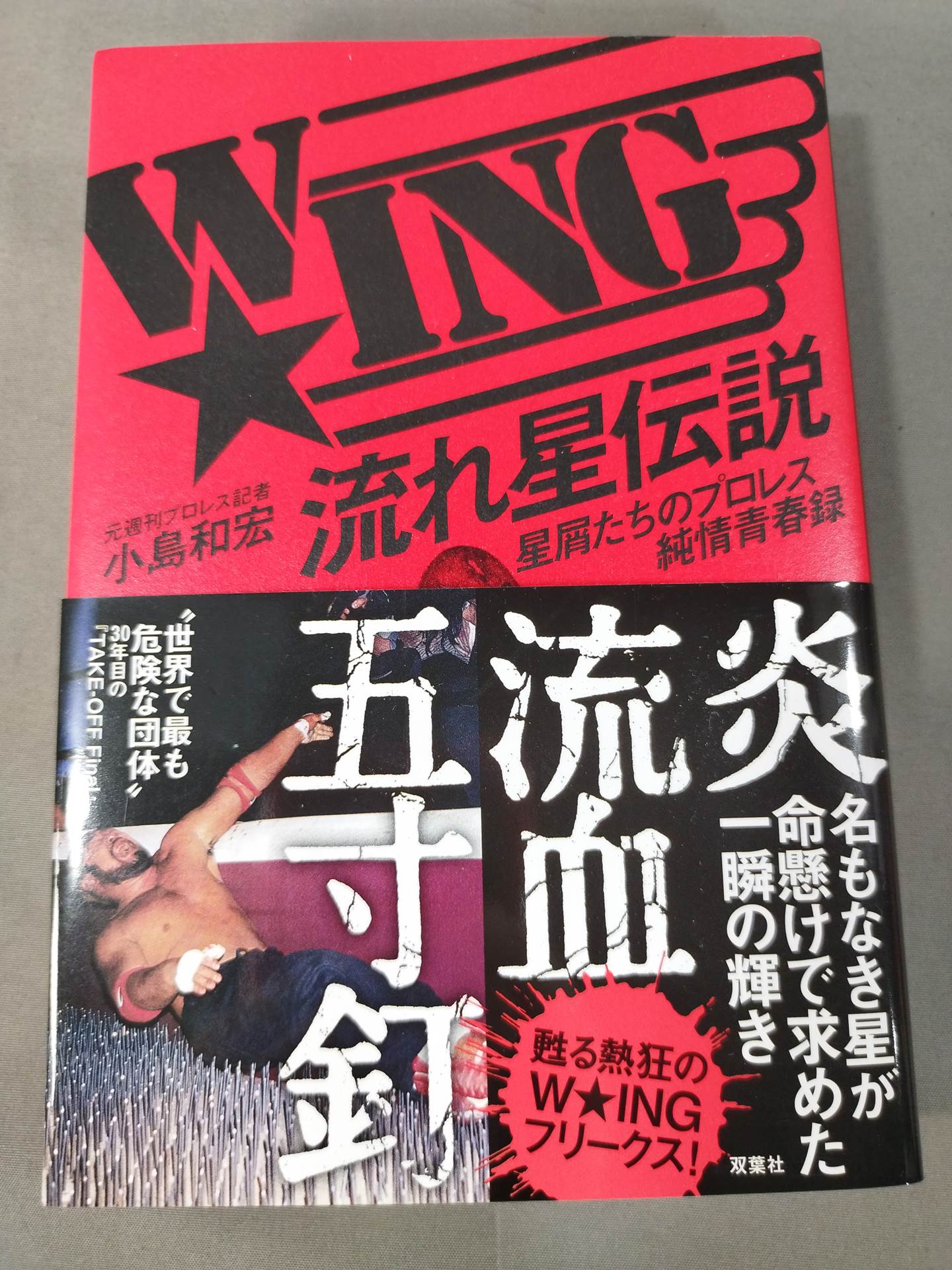 プロレス　パンフレット　直筆サイン入り 小島和宏＆松永光弘 直筆サイン入り】W☆ING 流れ星伝説 星屑