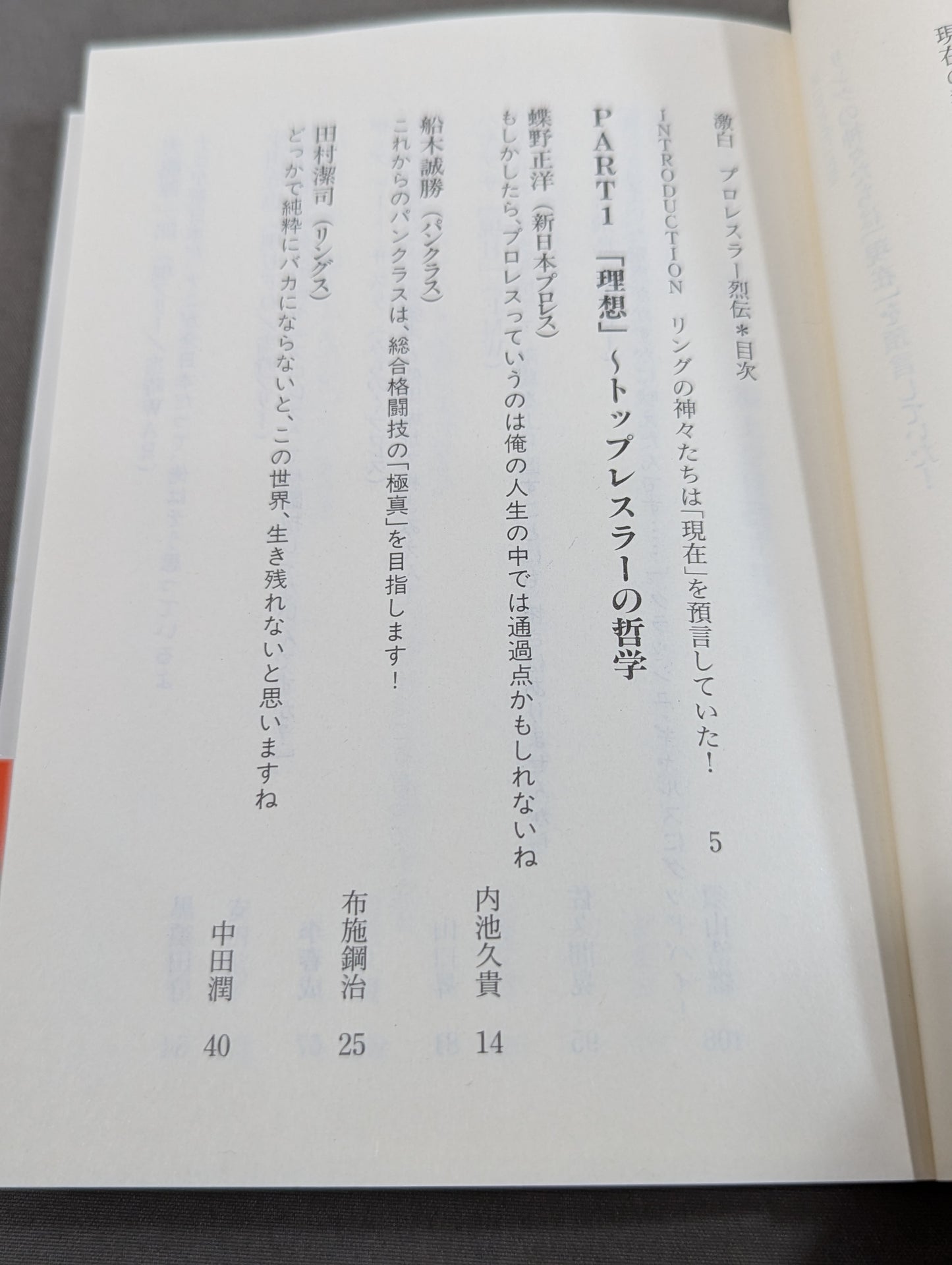 激白 プロレスラー烈伝