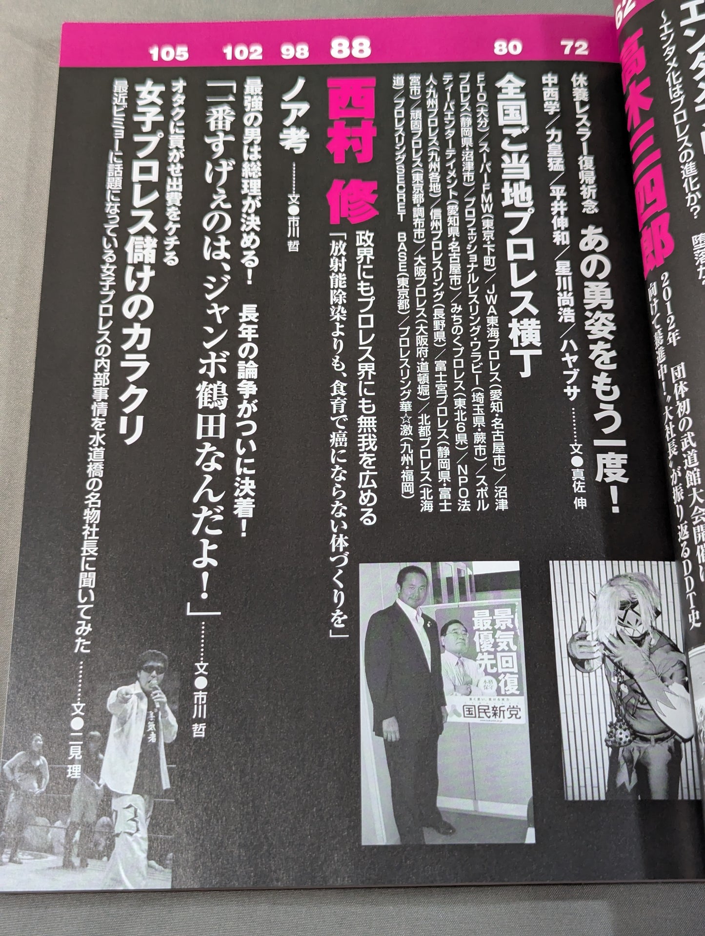 プロレス復興支援   プロレス不況は人災だ！今こそ復興支援のとき！