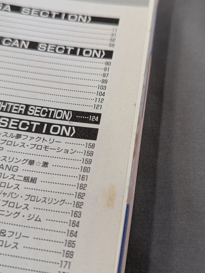 2001 Gong Pro Wrestling  Directory