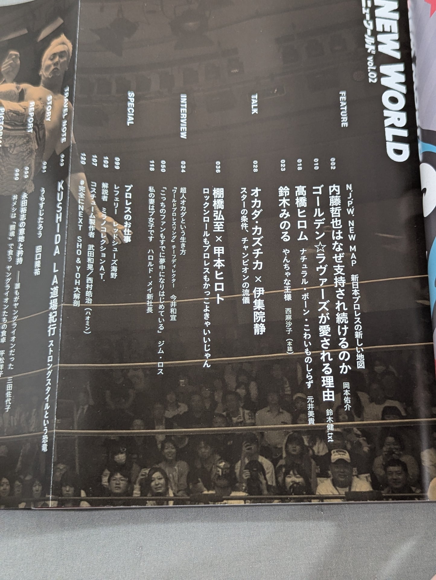 【全2冊セット】「新日本プロレスワールド」公式ブック NEW WORLD Vol.1 ＆ Vol.2