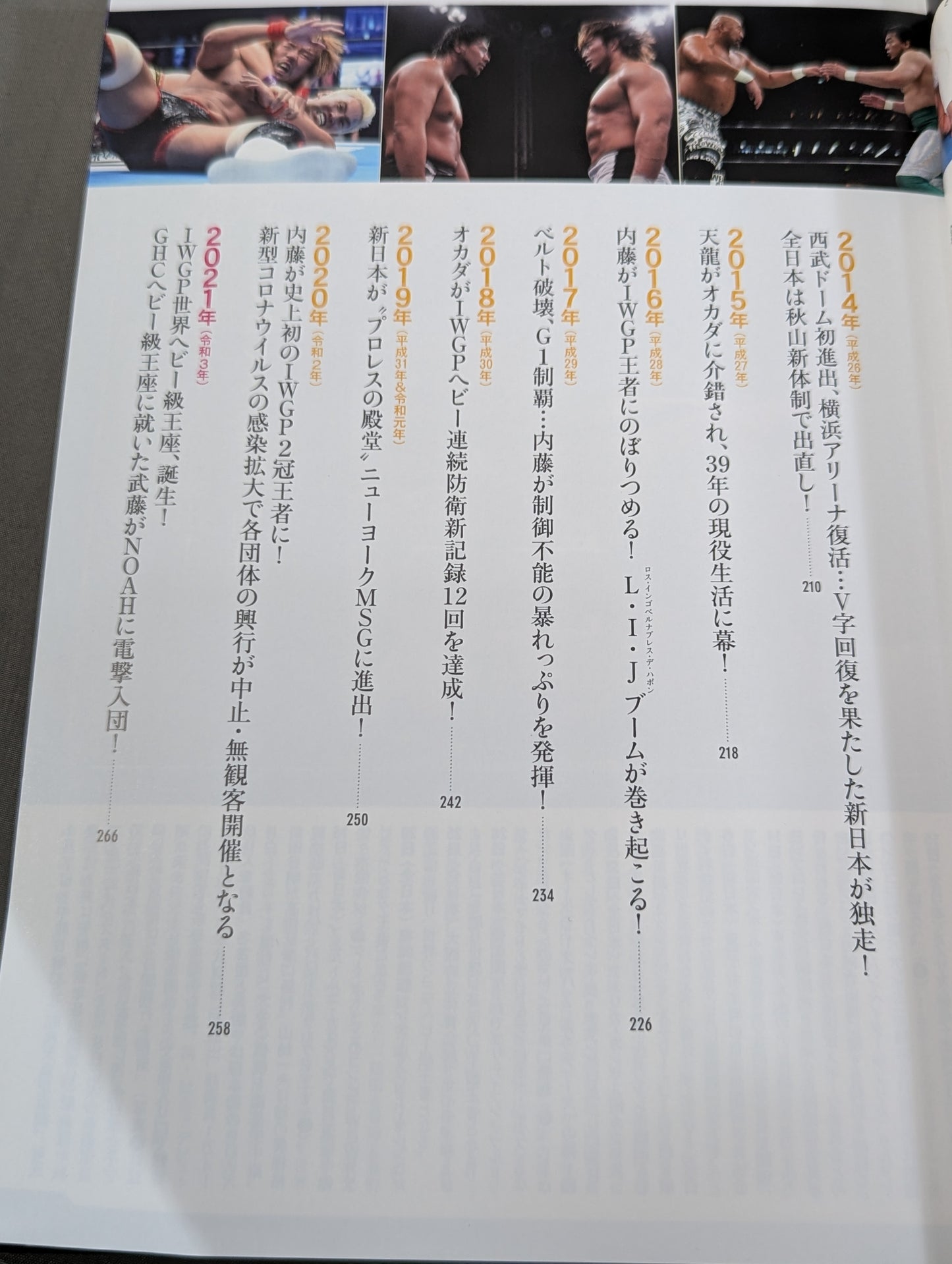 日本プロレス70年史 平成・令和編