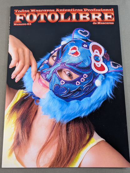 [Yuzu Pon Mask & iotica hand signed autograph] FOTOLIBRE de Mascara Numero.43