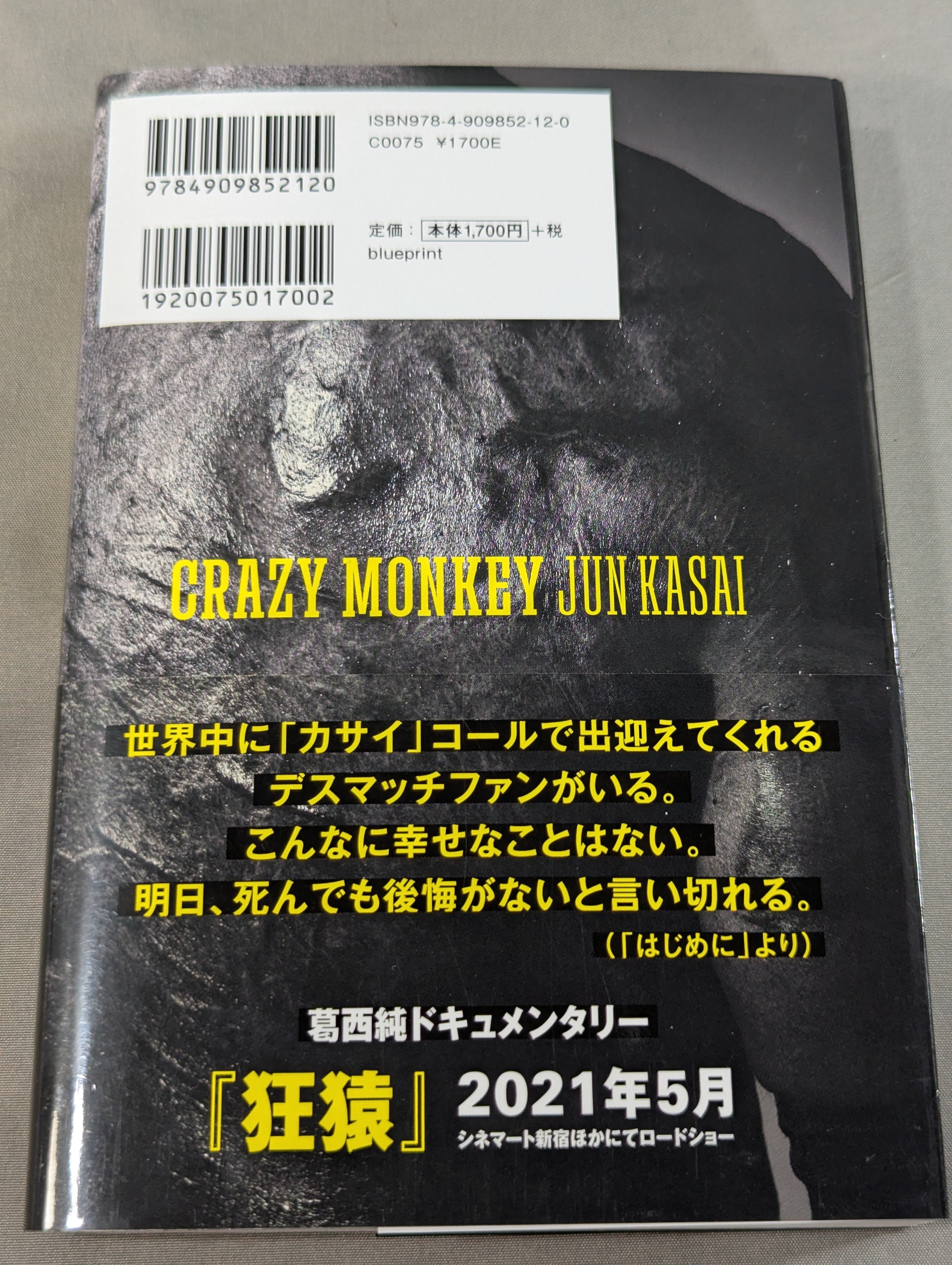 葛西純 自伝 CRAZY MONKEY (クレイジーモンキー) – 闘道館