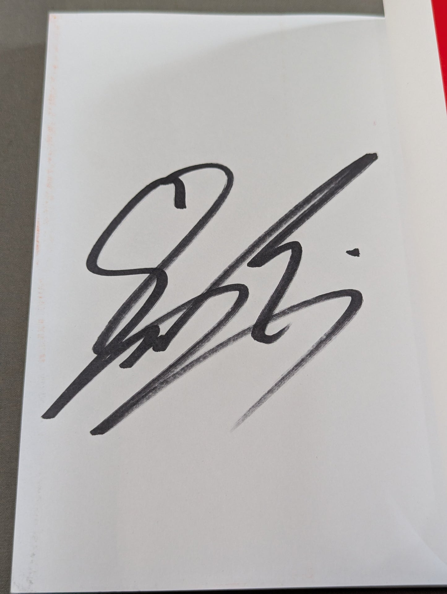 How to survive a 【hand signed autograph】 twister