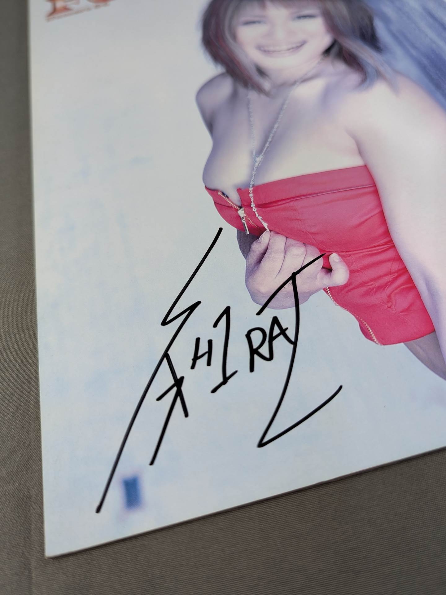 [Io Shirai (Iyo Sky)  hand signed autograph 】FOTOLIBRE de Mascara Numero.34