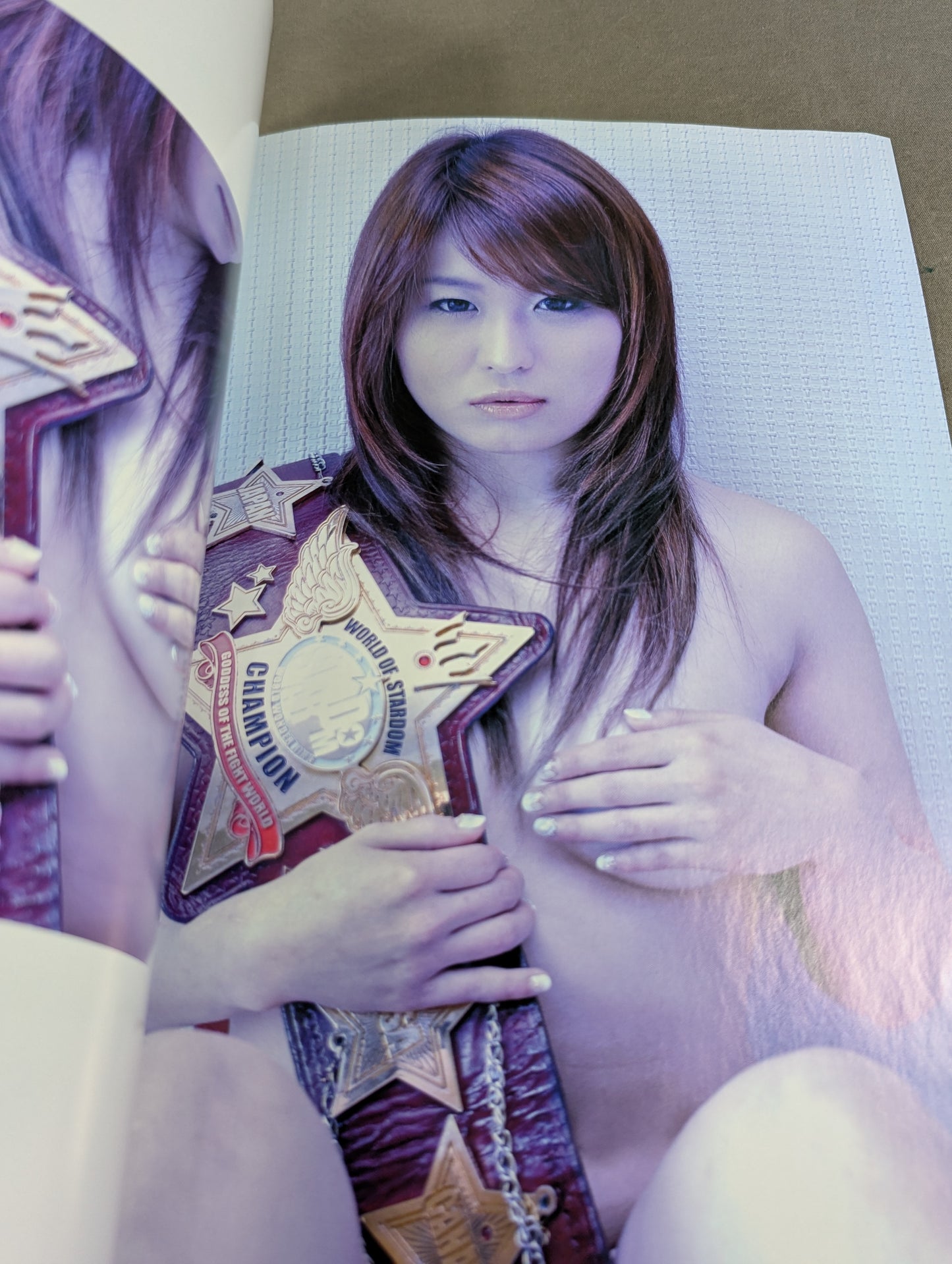 [Io Shirai (Iyo Sky)  hand signed autograph 】FOTOLIBRE de Mascara Numero.49