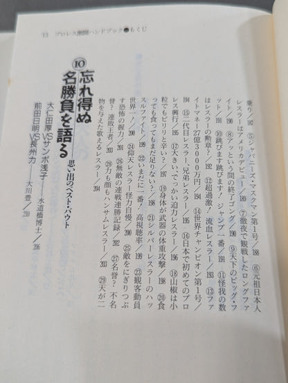 完全保存版 プロレス激闘ハンドブック 燃える男たちの全記録