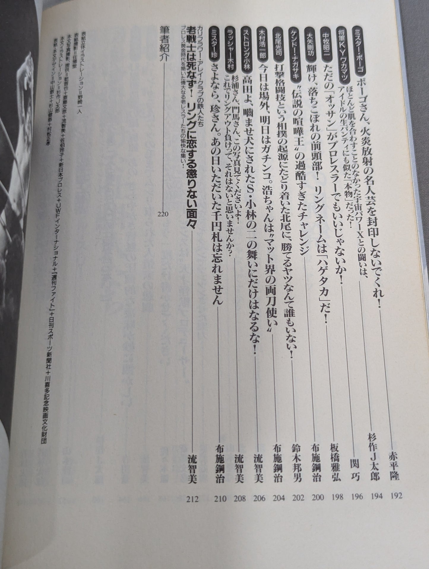 別冊宝島243 プロレスを変えた野郎ども  リングで!場外で!そのとき歴史はつくられた!