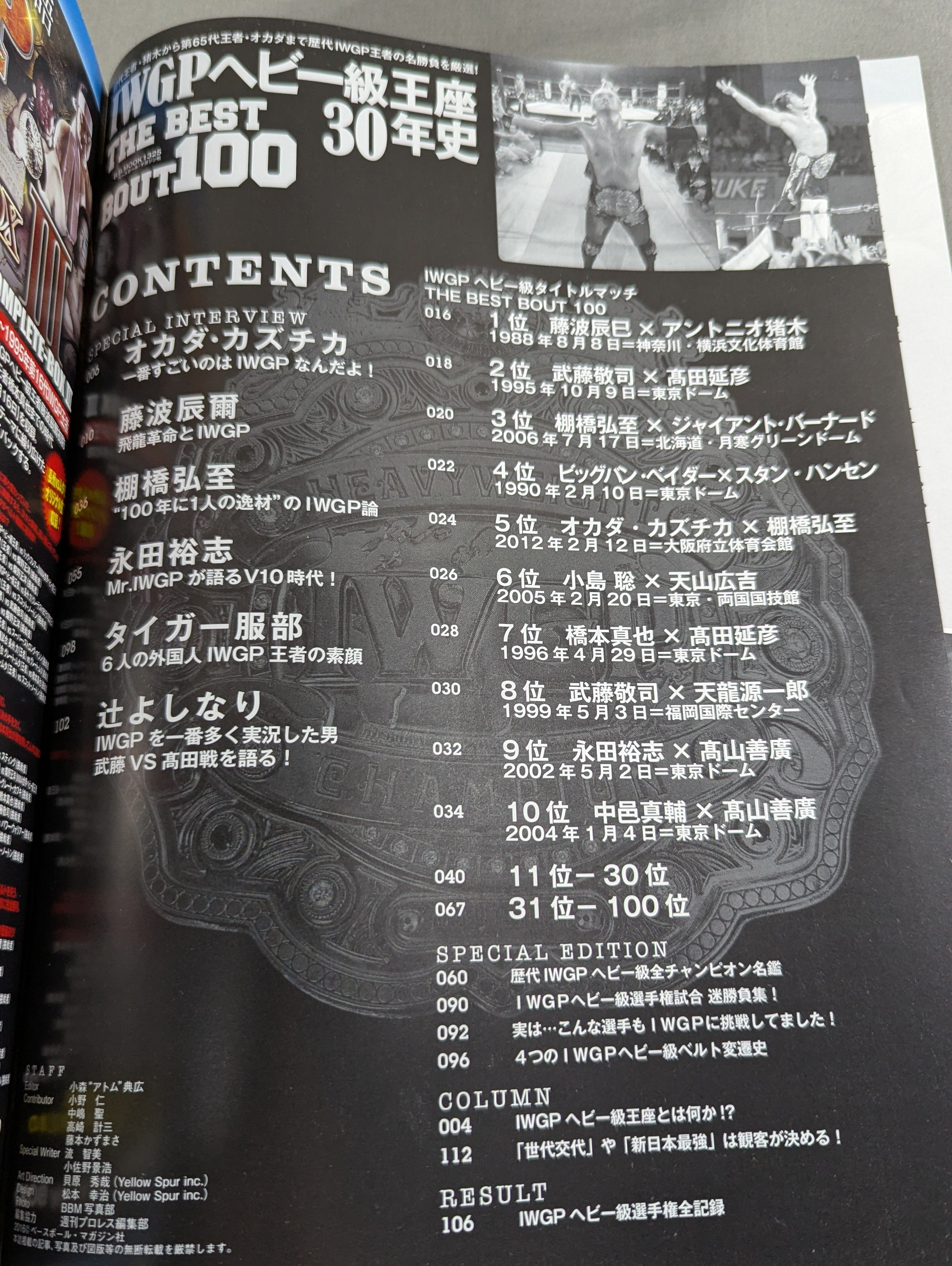 IWGPヘビー級王座30年史 THE BEST BOUT 100 – 闘道館