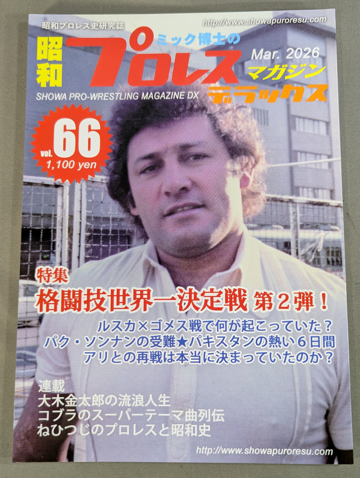 ミック博士の昭和プロレスマガジン・デラックス 第66号 ★特集「格闘技世界一決定戦」第２弾★