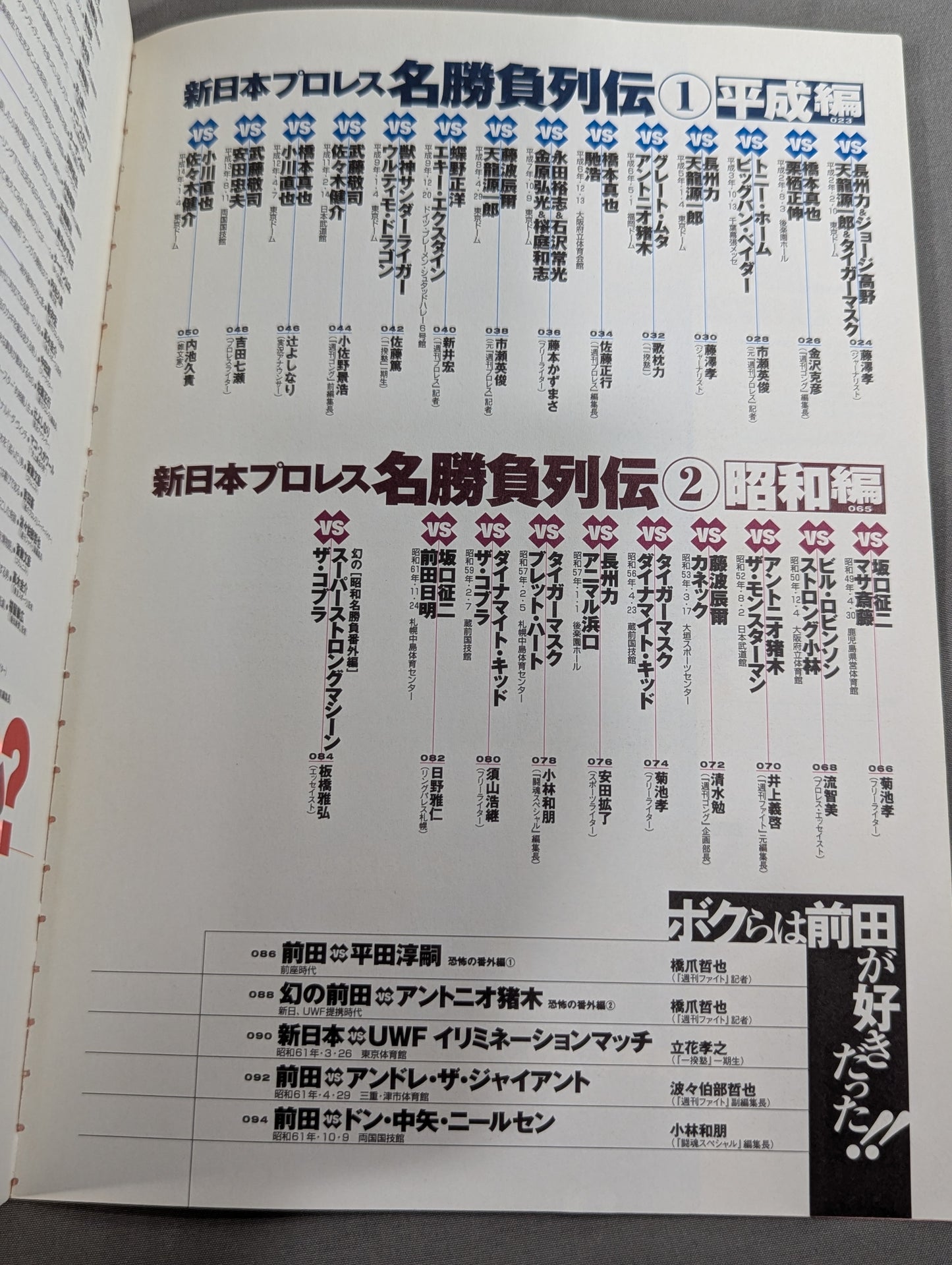 Tarzan Yamamoto Responsible Editing New Japan Pro Wrestling  30th Anniversary Unofficial Guide SINCE1972~2002