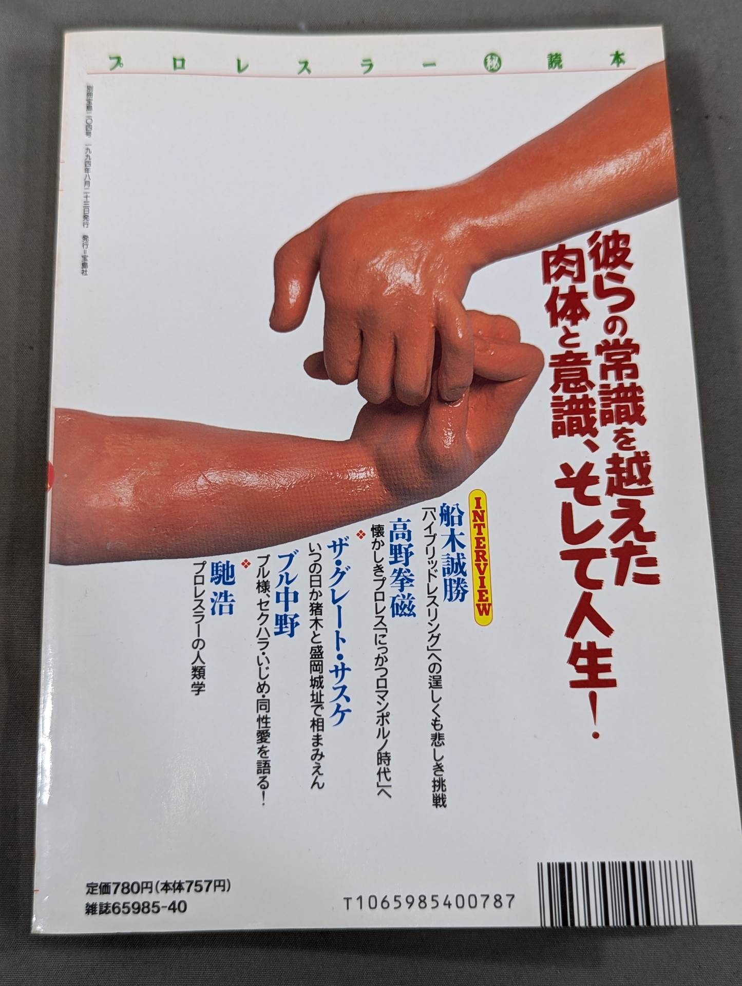 Bessatsu Takarajima 204 Pro Wrestler ㊙ Reader Uncover the identities of shining heroes!