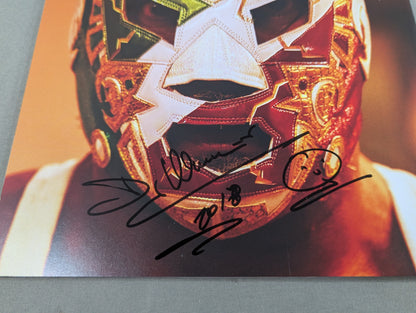 [Dr. Wagner Jr. hand signed autograph 】FOTOLIBRE de Mascara Numero.68