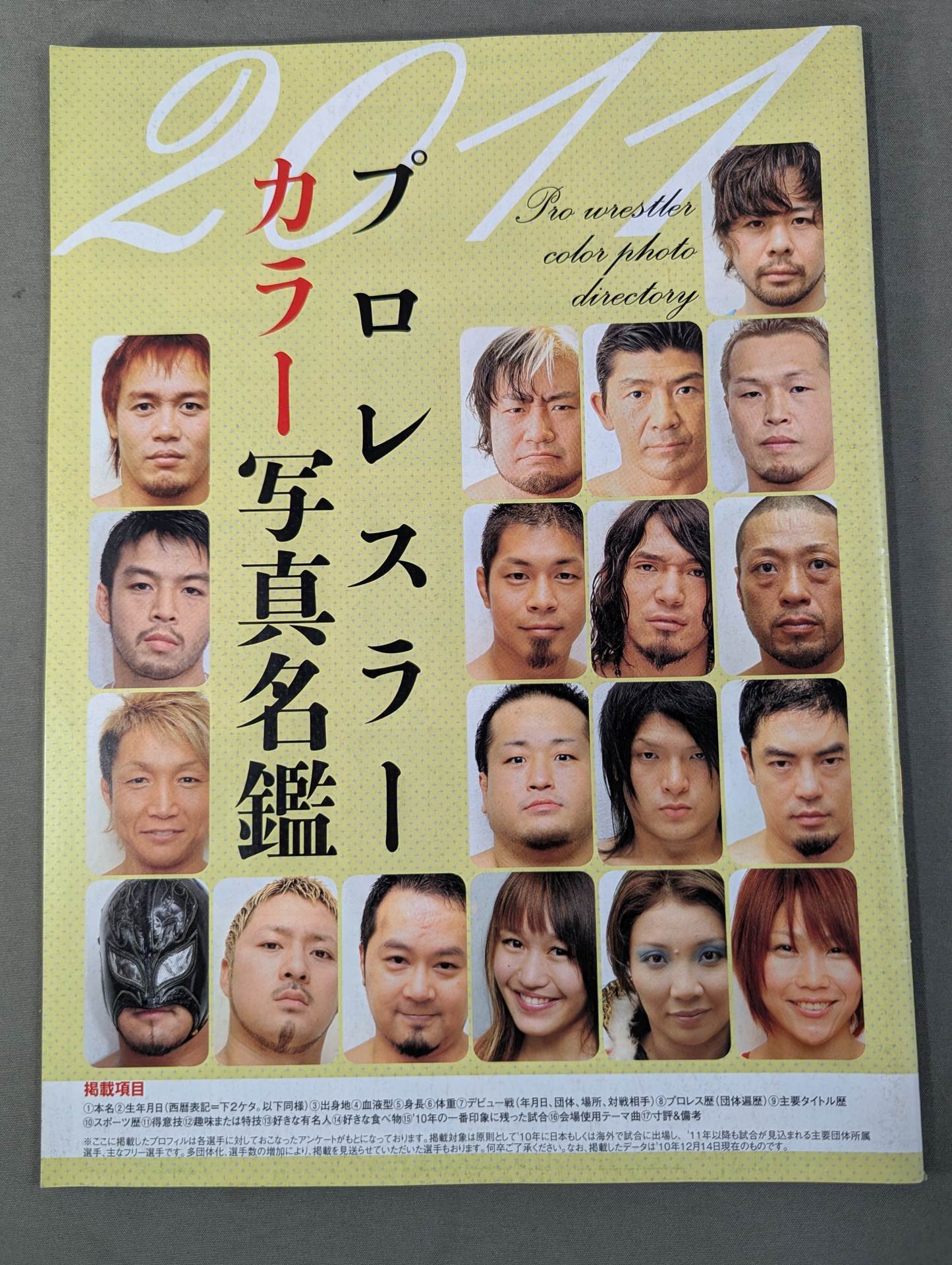 プロレスラー カラー写真名鑑 2011 – 闘道館