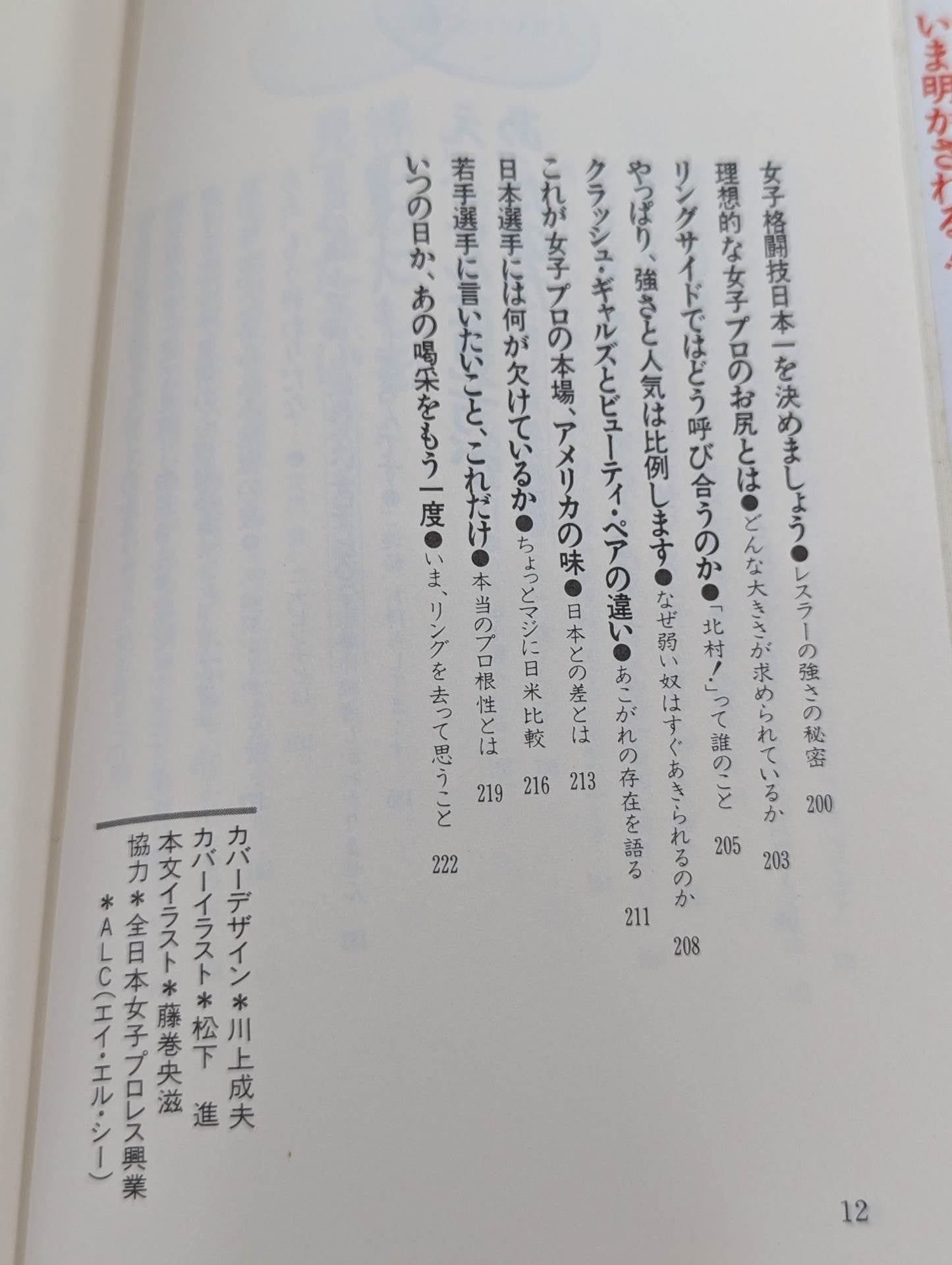 女子プロレス､ここまで喋っていいかしら